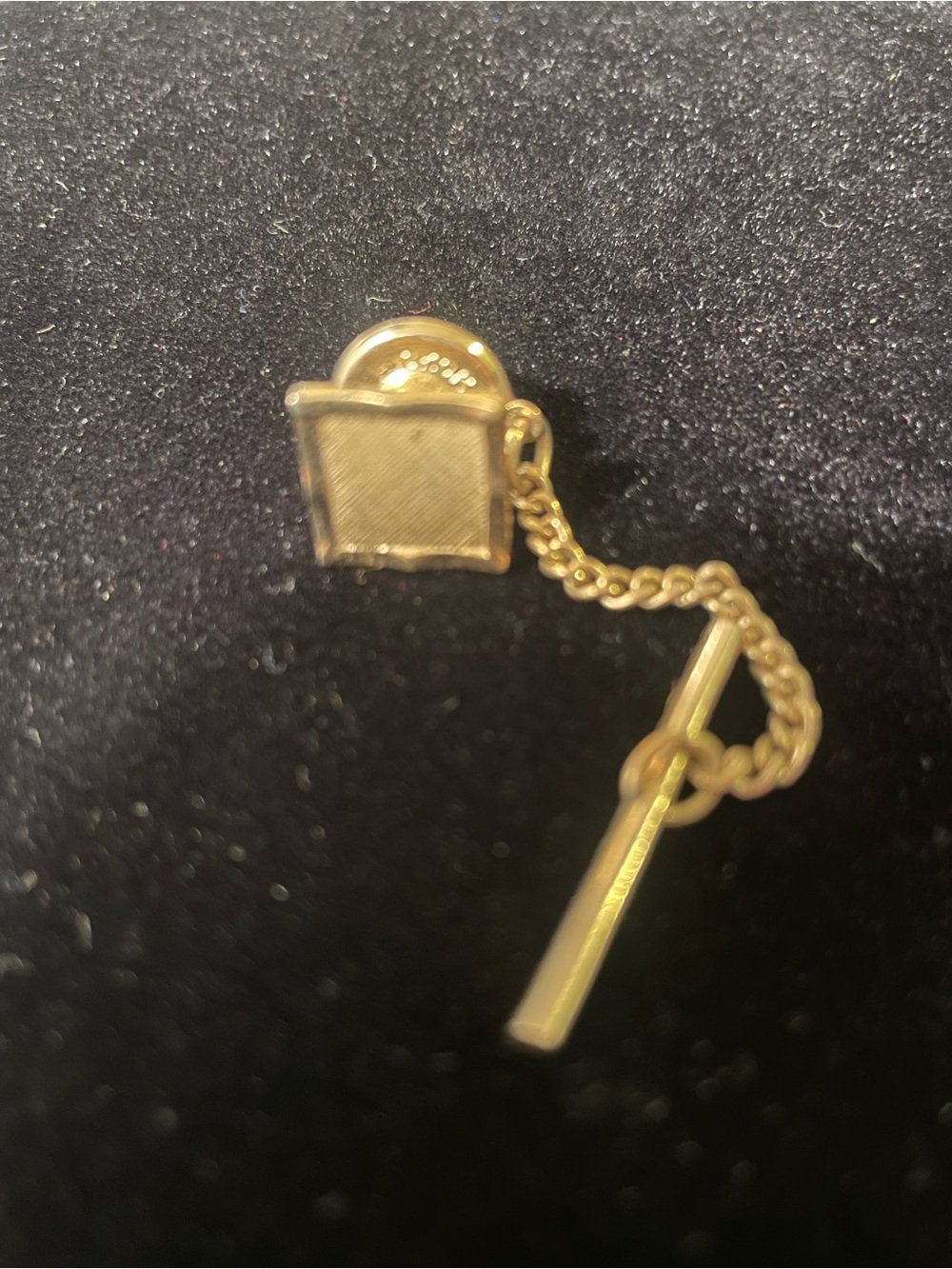 Monet Gold-Tone Tie Clip with Chain